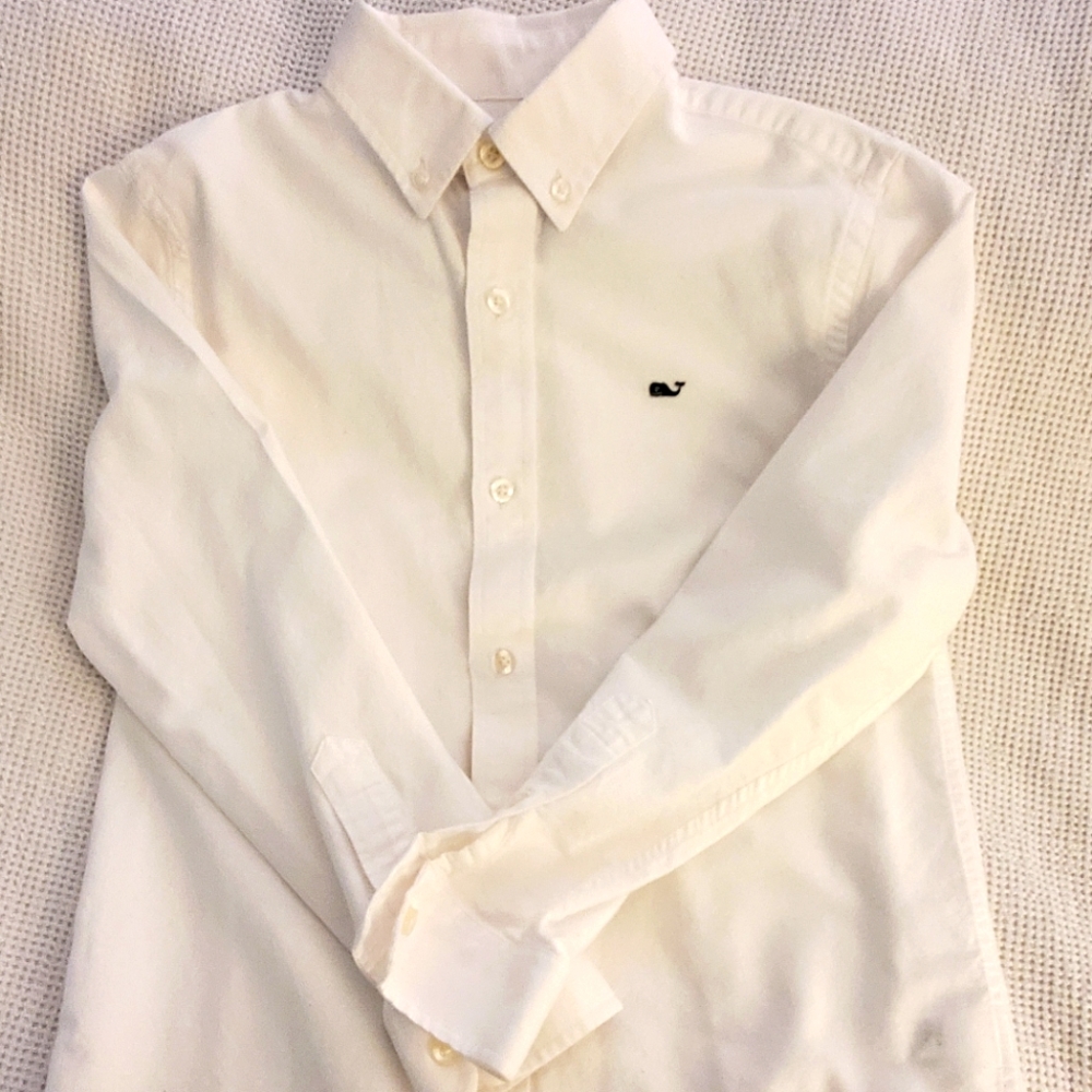 Vineyard Vines button-down White boys shirt